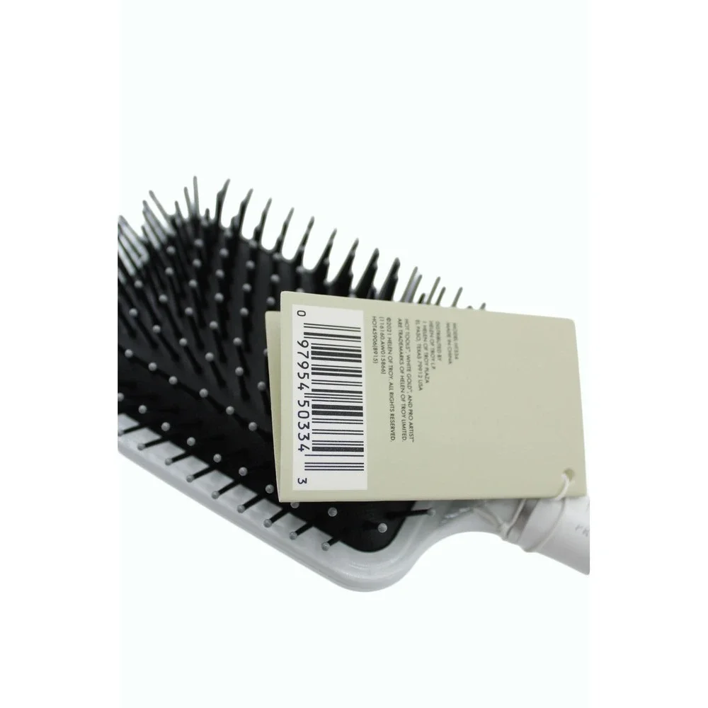 Hair Brush Hot Tools Pro Artist White Gold Collection Paddle Brush White